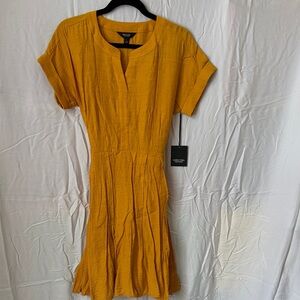 Simply Vera Vera Wang Yellow Midi Dress